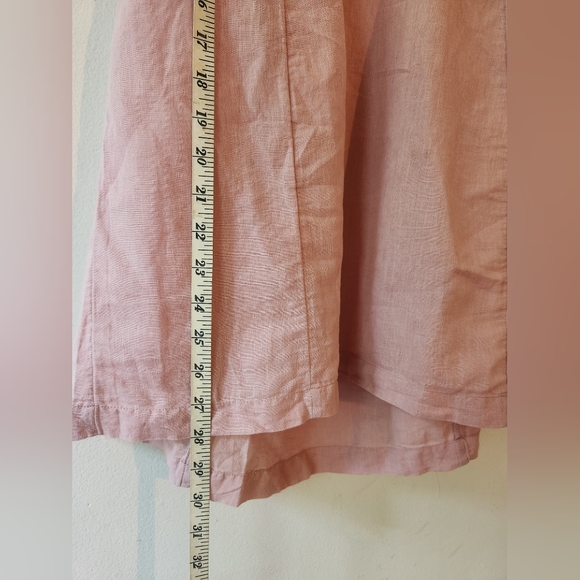 Free People Blush Linen Blend Mini Dress L - Picture 4 of 6